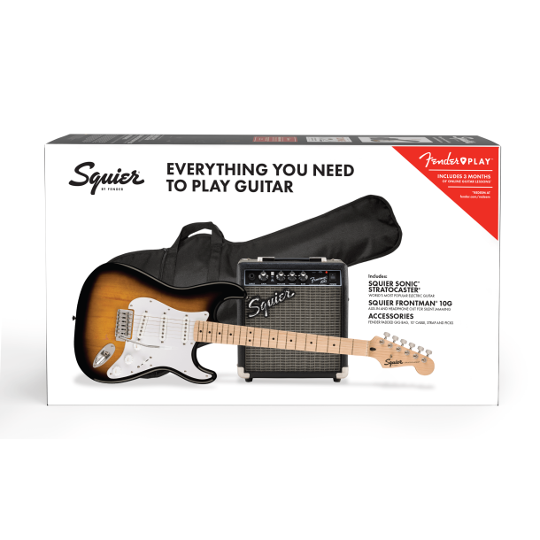 Squier Sonic Stratocaster Pack 2-Color Sunburst