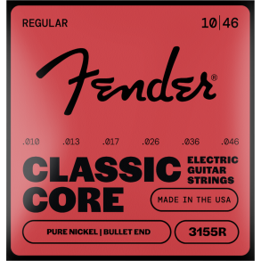 Fender Classic Core Bullets� 3155 Pure Nickel Guitar Strings 10-46