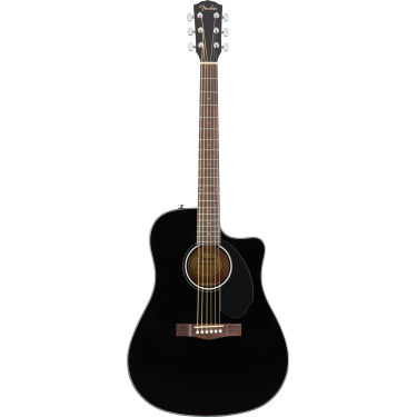Fender CD60SCE, Sort
