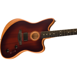 Fender American Acoustasonic Jazzmaster All-Mahogany Bourbon Burst