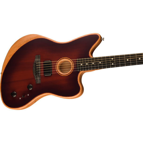 Fender American Acoustasonic Jazzmaster All-Mahogany Bourbon Burst