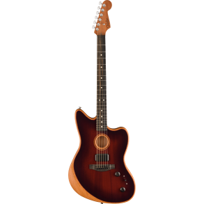 Fender American Acoustasonic Jazzmaster All-Mahogany Bourbon Burst