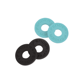 Fender Strap Blocks, black and and Daphne Blue