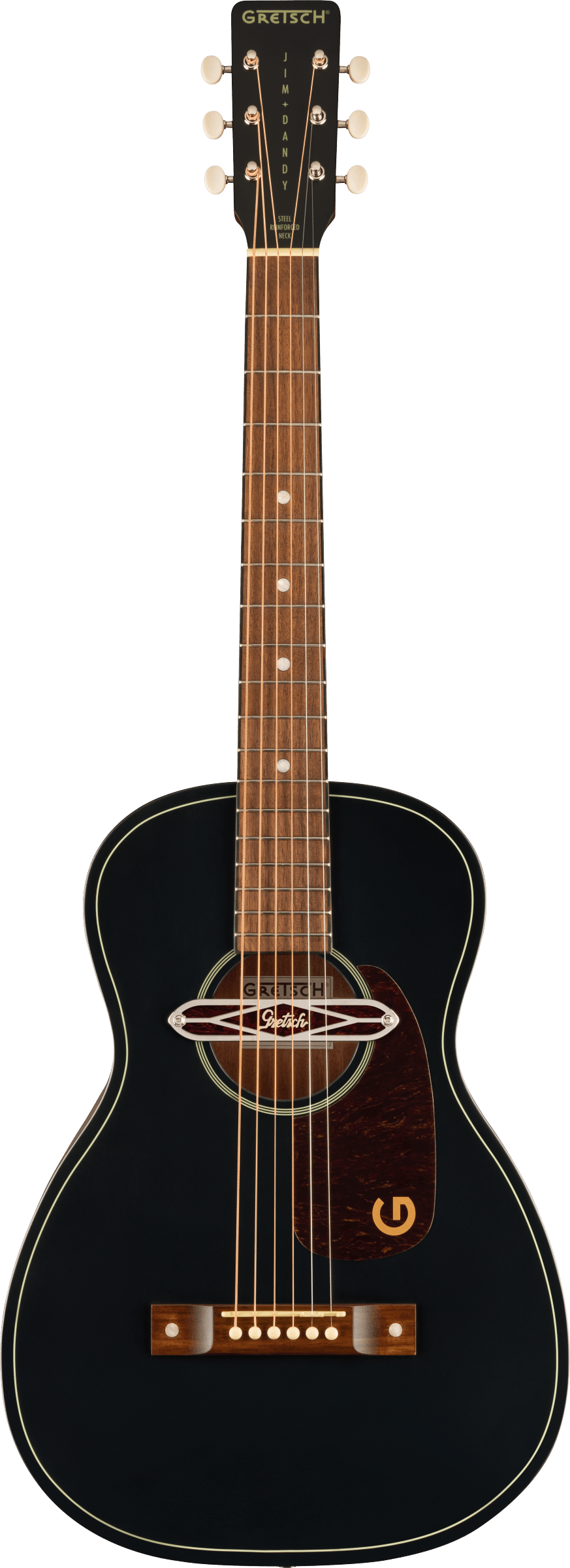 GRETSCH  Jim Dandy Deltoluxe Parlor Acoustic Guitar :: Jim Dandy™ Parlor, Walnut Fingerboard