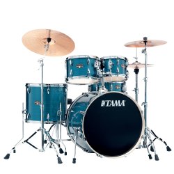 Tama imperialstar IP52H6WCS�t m/cymbaler, Hairline Blue