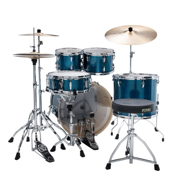 Tama imperialstar IP52H6WCS�t m/cymbaler, Hairline Blue