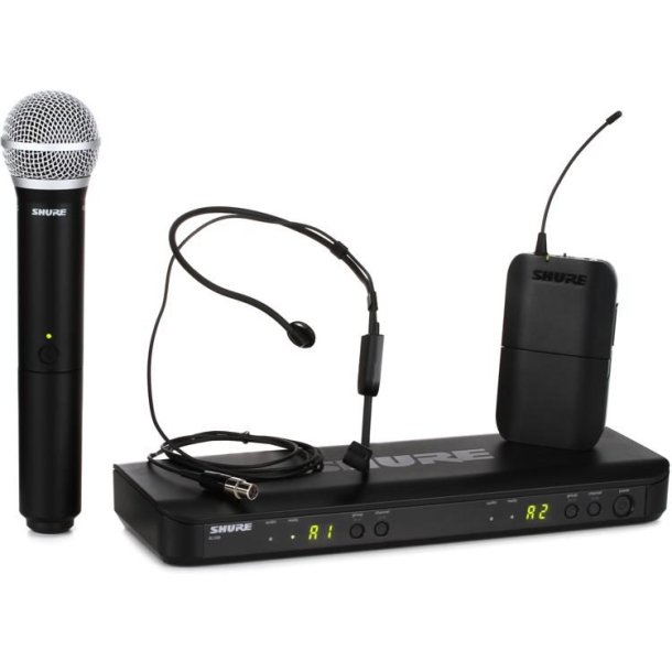 Shure BLX1288/P31 S8 Dual Channel Wireless Combo System - H9 Band