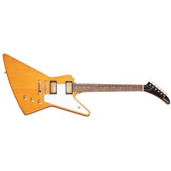 Epiphone 1958 Korina Explorer (White Pickguard Incl. Hard Case) Aged Natural