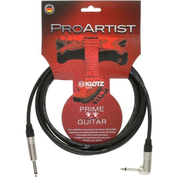 Klotz PRO ARTIST prime guitar cable vinkel-lige 1.5m