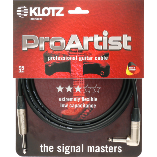 New Klotz Artist prime guitar Cable 3M A/L