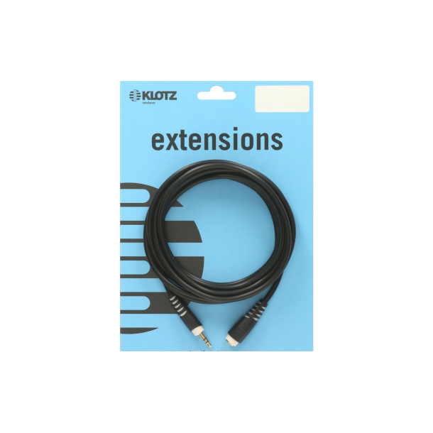 New Klotz lightweight headphone extension TRS 3.5 mm - TRS socket 3.5 mm