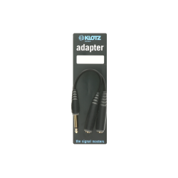 New Klotz Y adapter - mono TS 6.3 mm - 2x TS socket 6.3 mm
