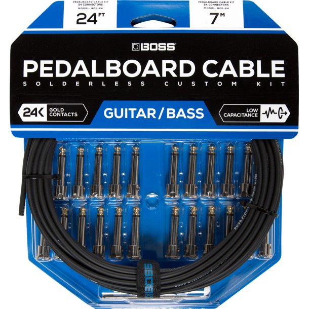 BOSS BCK-24 Loddefri pedalboard kabelst