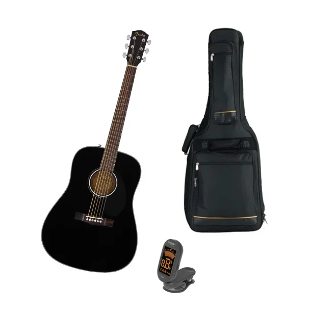 Fender CD60 Pack, Hi Gloss Black