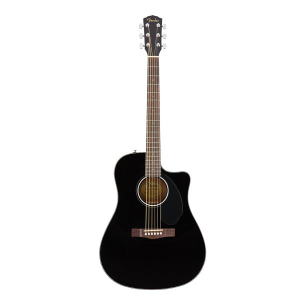 Fender CD-60SCE Dreadnought Walnut Fingerboard Black