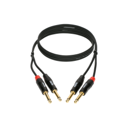 New Klotz MiniLink Pro stereo twin cable with gold-plated jack plugs
