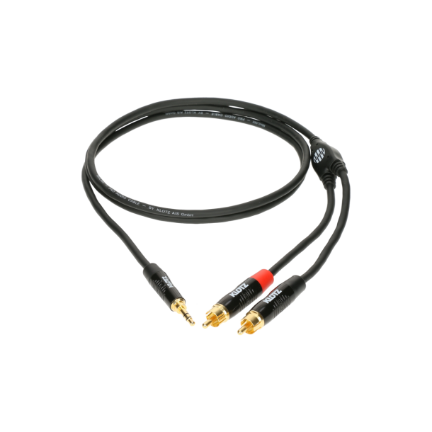 New Klotz MiniLink PRO Y cable TRS 3.5 mm - 2x RCA