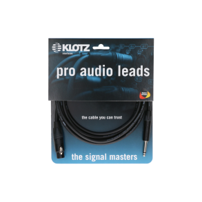 Klotz microphone cable 5 M.  with female XLR by Neutrik to UNBALANCED jack plug