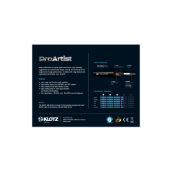 New Klotz Artist prime guitar Cable 4.5M L/L