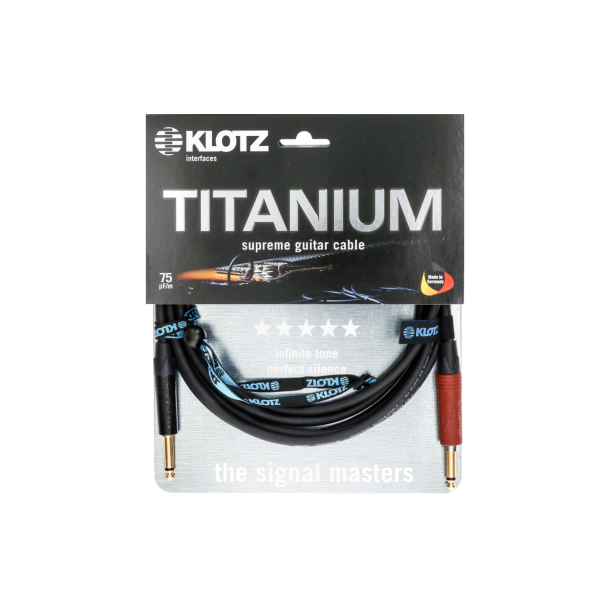 NEW Klotz TITANIUM supreme guitar cable 6M