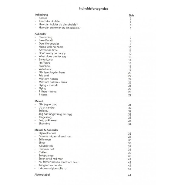 Ukulele - for begyndere af Tobias Elof og Camilla Overgaard