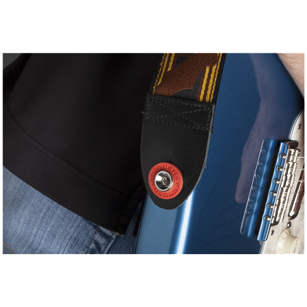 Fender Strap Blocks, black and red