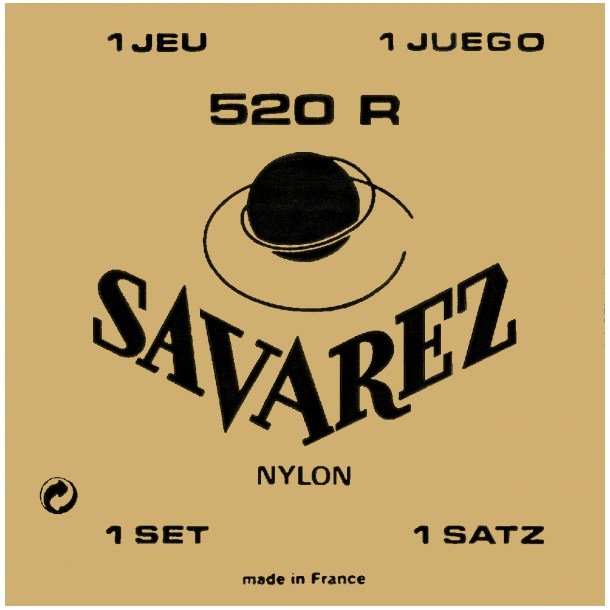 Savarez Rød, 520R - Klassisk Nylonstrenge - Bjørnholt Musik APS